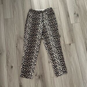 TOPSHOP Leopard Print Pants